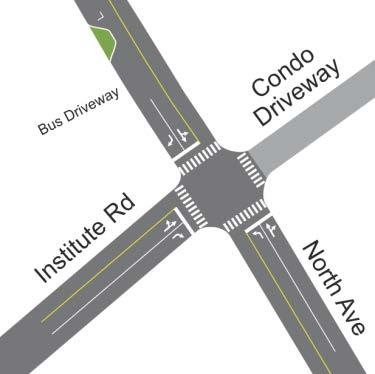 Short-Term Intersection Concepts Shore Road: Increase pedestrian crossing times