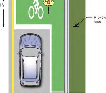 Discussion A bike box is a designated area at the head of a traffic lane at a signalized intersection that provides bicyclists with a safe and visible way to get ahead of queuing traffic during the