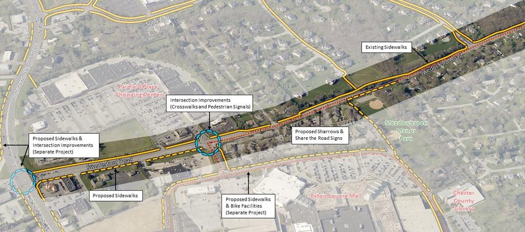 Mall to Exton Park Connector: Proposed Improvements (Pottstown Pk. to Exton Square Pky.