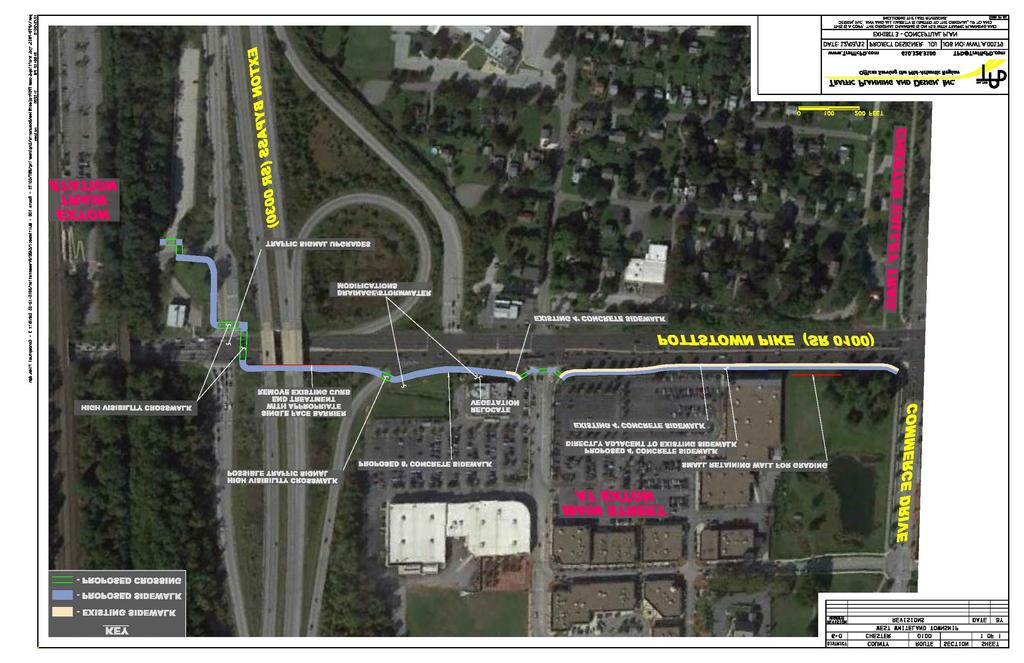 RECOMMENDATIONS - CURRENTLY UNDERWAY 12. Exton Train Station-CVT Connector (Pottstown Pk.) This 10 ft. sidewalk connector will be located on the west side of Pottstown Pk.