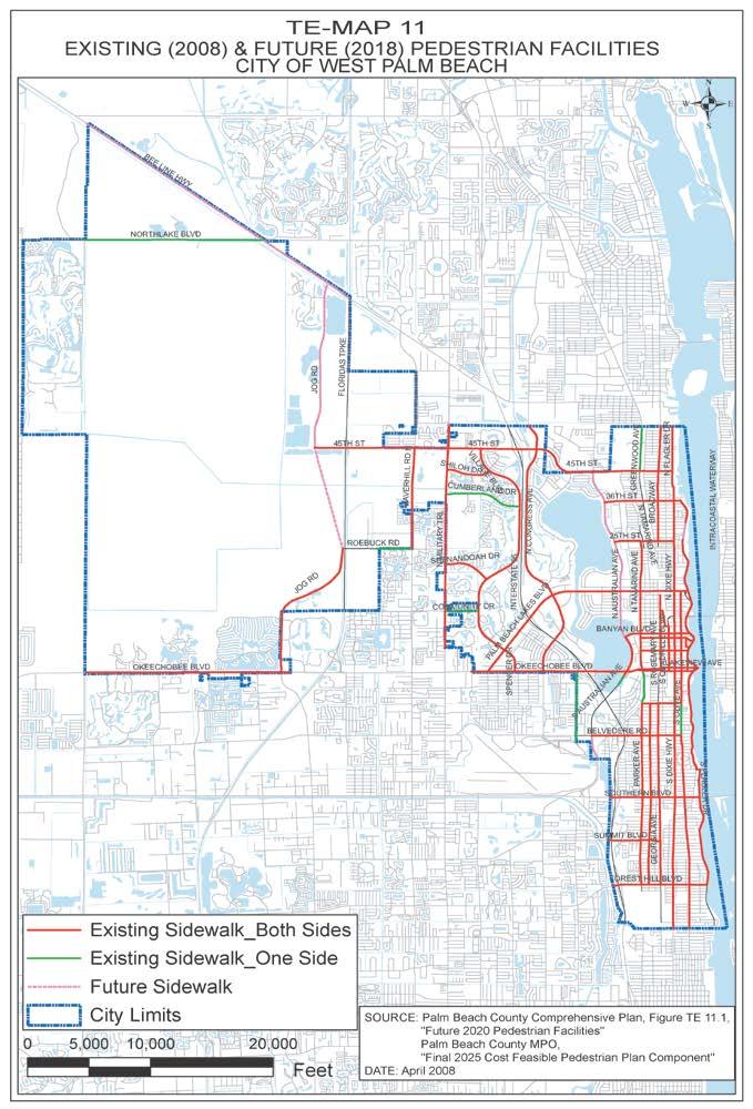 1. Bicycle/Pedestrian Plans Congress Avenue, Palm Beach Lakes Boulevard and Australian Avenue identified on the City of