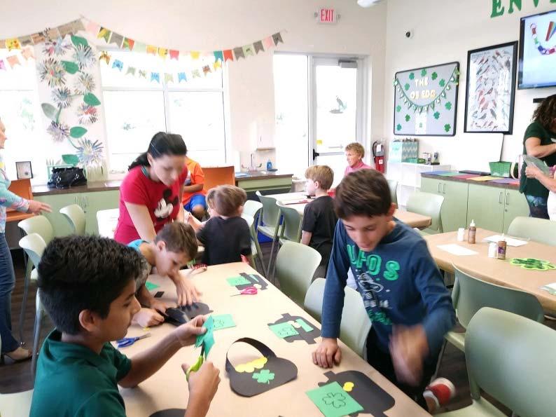 On Saturday, March 16, the Environmental Discovery Center (EDC) held a kids St. Patrick s Day craft making event for the upcoming holiday.