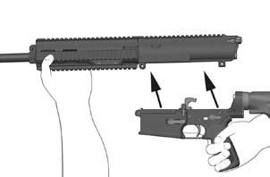 Both the rear takedown pin and the front pivot pin are captive pins and will therefore remain attached to the lower receiver.