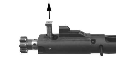 40 Removing the Firing Pin and Firing Pin Spring from the Bolt Assembly e. Lift up and remove the cam pin from the shaft of the bolt head (Fig. 41). Fig.