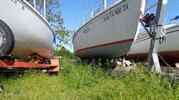 Club policy says that each member is responsible for the upkeep of their assigned slip, dock space (for board boats) and/or trailer space. That means mowing the grass under your trailer is YOUR job.