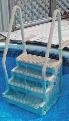 pool 36 Width 31 Step dimension 10 x 27 Riser height 11 Handrail height 32 from top step Specifications subject to change without notice.