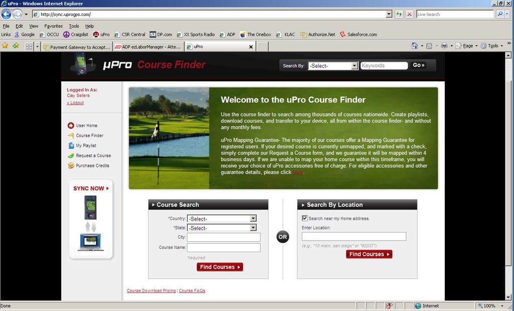 Figure 9: Course Finder STEP 4: Searching for Courses Using the upro Course Finder you can search for courses