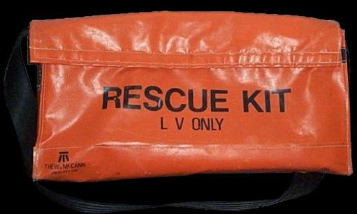 The container should be nonconductive, orange in colour and clearly identified as a Low Voltage (LV) Rescue