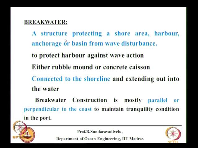 (Refer Slide Time: 1:47) As you see here the waves are coming, they can come in this direction, they can come in any other direction also.