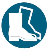 Foot and leg protection Employees must wear safety shoes when working if there is danger of sparks or molten metal falling into the shoes.