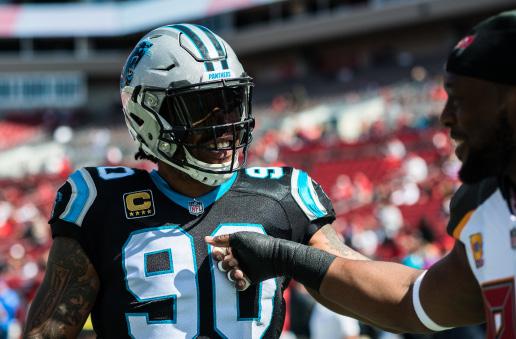 NFL LEADERS, FORCED FUMBLES, SINCE 2000 Player FF Seasons Robert Mathis 52 2003-16 Julius Peppers 51 2002-pres John Abraham 48 2000-14 Dwight Freeney 47 2002-17 PANTHERS CAREER LEADERS, FORCED