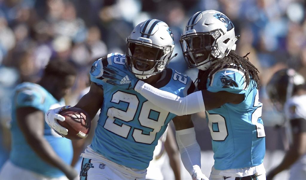 McCaffrey had 45 yards rushing and 11 yards receiving. SCORING AGAINST THE BEST DEFENSE The Panthers tallied a season-high 36 points against the league s top defense entering Week 8.