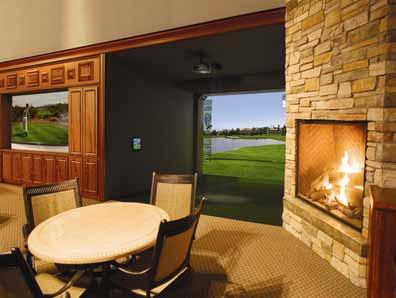 Golf Course Clubhouse Multi-purpose use for golf practice/entertainment and also for golf instruction & club fitting Enhances clubhouse facilities with high quality, interactive entertainment