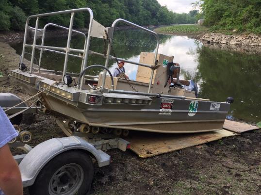 The final day of the salvage was performed by Division staff on July 5, 2018 by means of boat electrofishing.