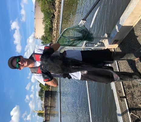 Both snakeheads were captured behind Newbold Island from areas with thick aquatic vegetation. A total of 60 Largemouth Bass were collected during the 1.