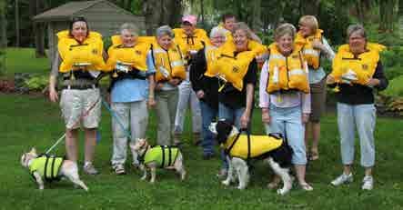 Life jackets save boaters lives.