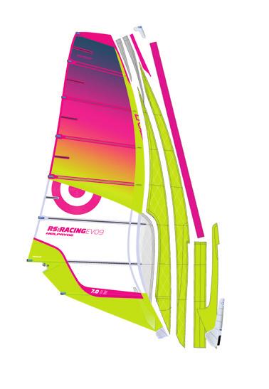 WINDSURFING HIGHLIGHTS COMPONENT SLEEVE CONSTRUCTION Combining materials with specific properties in the sleeve allowed us to achieve optimum profile entry stability and elasticity, critical for
