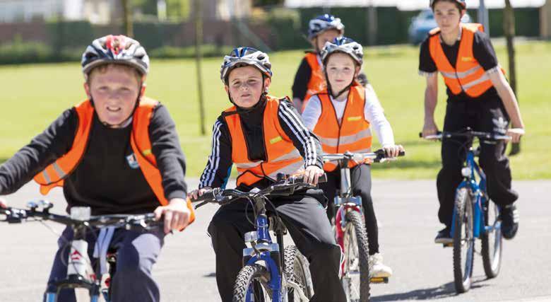 Menstrie Primary School introduced traffic calming measures around the school premises including a 20mph zone and a one-way entry system.
