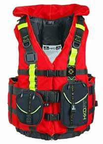 Buoyancy aid with great buoyant force and basic outfit is suitable for extreme conditions. It is designed for commercial rafting.
