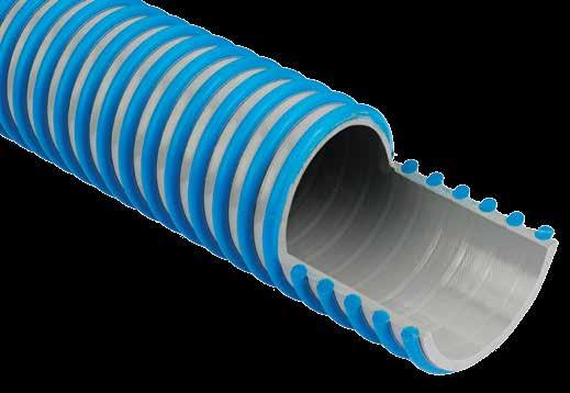 CUXS External Spiral Suction Hose Medium duty elastic quality PVC hose with an external crush resistant helix.