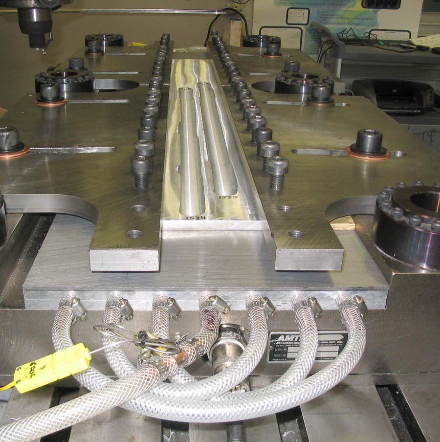 Method Plates were Friction Stir Processed (bead on plate) on a retrofitted Kearney & Trecker knee mill with PLC/PC control and a data acquisition system.