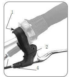 To adjust the position of a lever 1. Locate the lever clamp bolt (Figure 6). 2. Loosen the clamp bolt 2-3 turns. 3. Position the lever. 4. Tighten the clamp bolt: Regular brake levers: 6.0-7.8 N m.