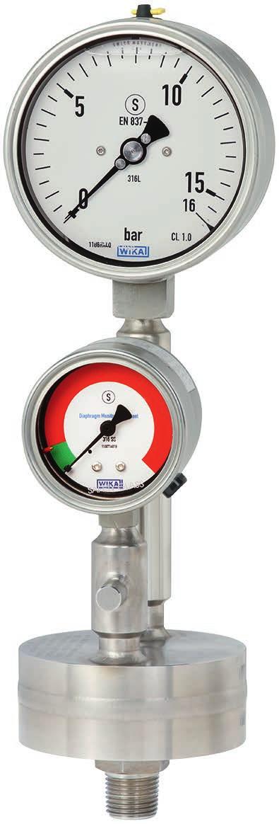 Pressure Diaphragm monitoring system with threaded connection For the chemical and petrochemical industries Model DMS34 WIKA data sheet DS 95.