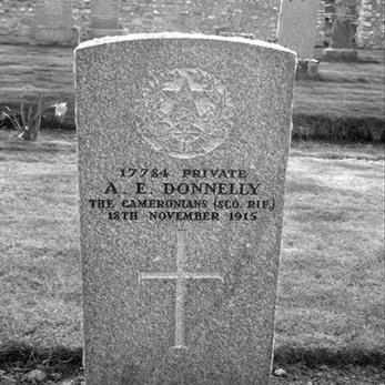 ALBERT EDWARD DONNELLY CAMERONIANS (Scottish Rifles) Died