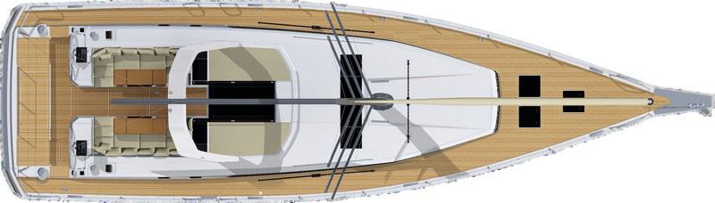 280 US Gal Engine power (shaft line): 160 HP 160 HP Standard sails dimensions Mainsail (Classical mast): 93 m² 1,001 sq ft Mainsail (Roller furling mast):