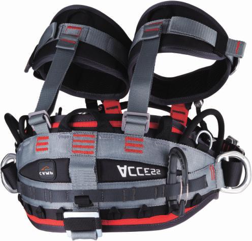 Sit harness "CCESS SIT" - Ref.1962.01 luminium alloy ventral attachment ring, certified under EN 813.