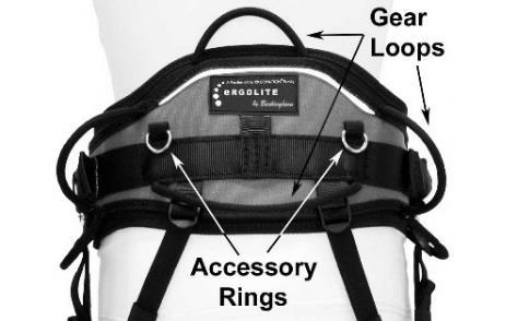 Unless using locking snaphooks / carabiners designed for such connections never attach multiple snap hooks to a D-ring. Never disable locking keeper on snap hook or carabiner.