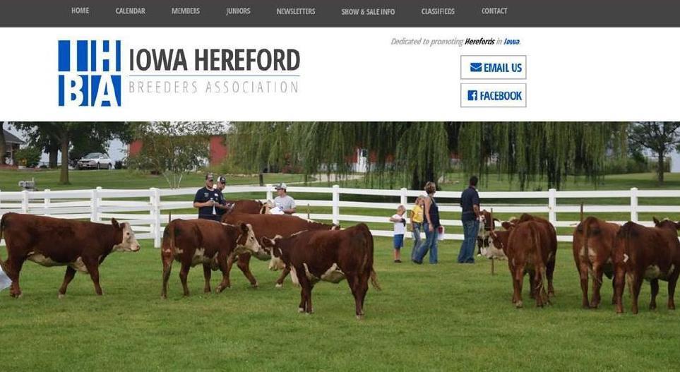 Marshalltown July 6-13 Junior National Hereford Expo, Denver Aug. 15 Iowa State Fair Hereford Show, Des Moines Aug.
