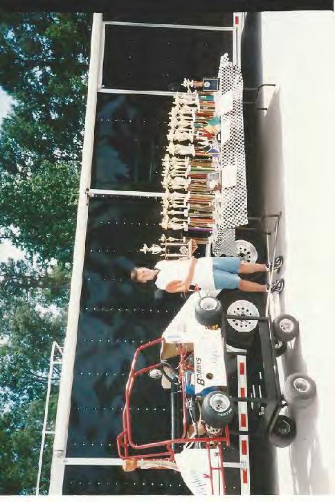 Speedway, Four-Cylinder Stock Division, 2000 Rookie of the Year Honors: Johnston County Speedway, 1996 Wayne County Speedway, 1999 1996-2003 Wins 85 Seconds 60 Thirds 35 Top Fives 173 Top