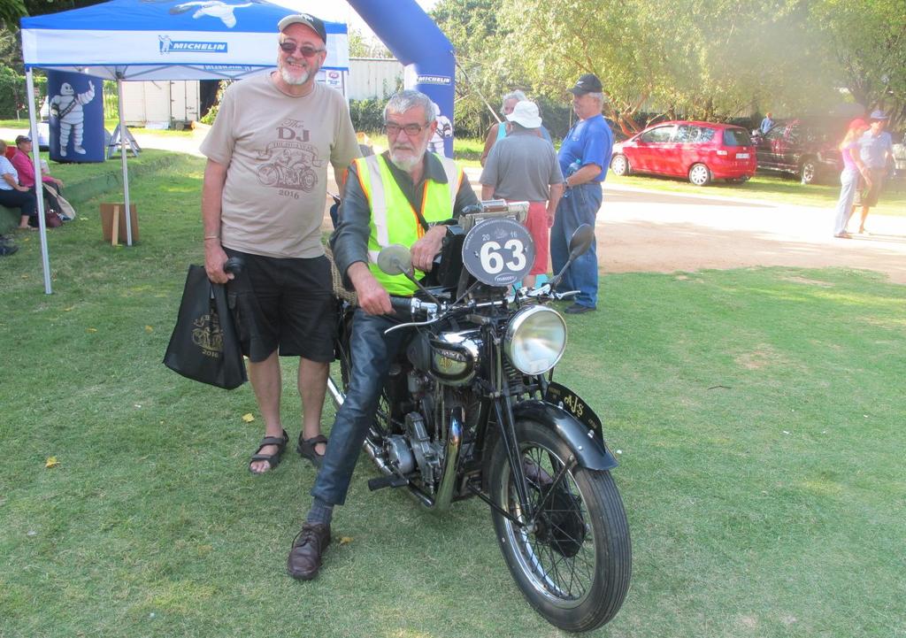 Well known international motorcycling journalist Mike Scott, of Durban, was very pleased to complete his second DJ Rally before having to jet off to Qatar for the opening Moto