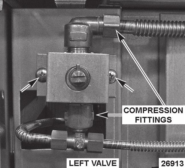 Note orientation of elbows on valve then remove the elbows. Retain for use on replacement valve. Fig. 15 6.