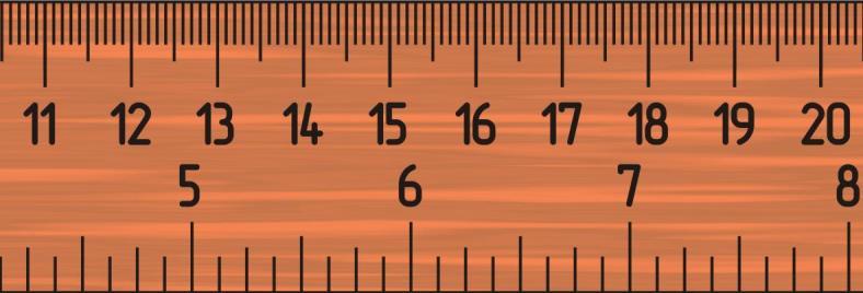 The orange bar is 14.61 cm in length.