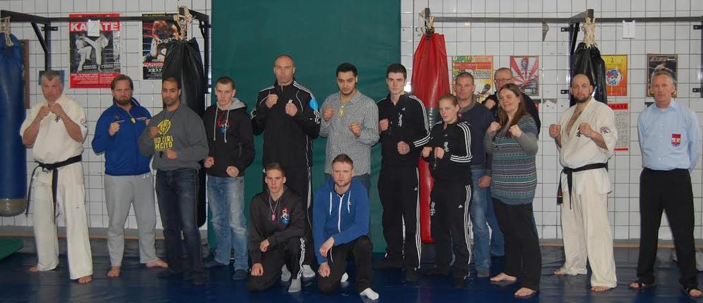 Members from Kyokushinkai Karate, Shidokan Karate, Kempo and Systema. See Facebook page International Budokai Hungary.