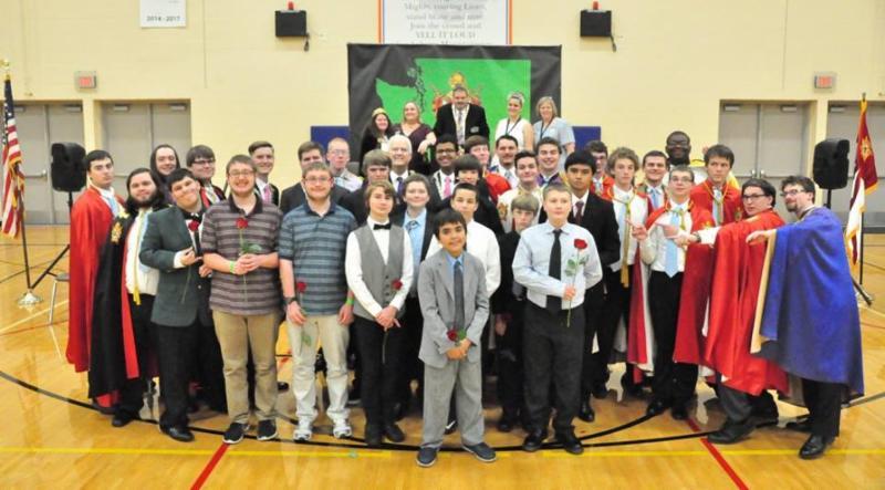 The annual initiation held for the Grand Master of Masons in Washington was hosted with all three Masonic Youth groups this year at Auburn Mountainview High School on October 17th, 2015.