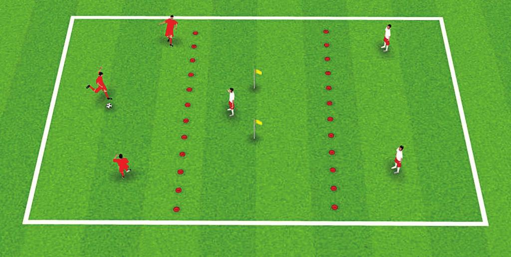 SMALL-SIDED GAMES SMALL-SIDED GAMES SHOOTING ACTIVITY 1: SHOOT ON SIGHT 25 30 X 25 20 METRES METERS Two teams of 3 players each. Use cones to divide the field into 3 equal zones.