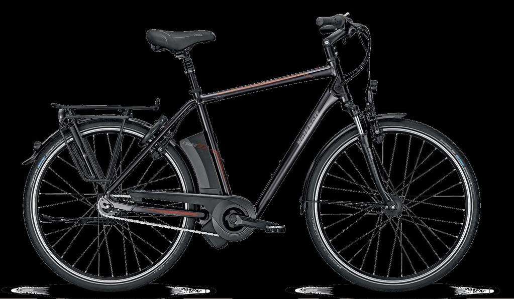 With a 127-mile range, LED headlight and convenient rack, this bike puts the FUN in FUNctional.