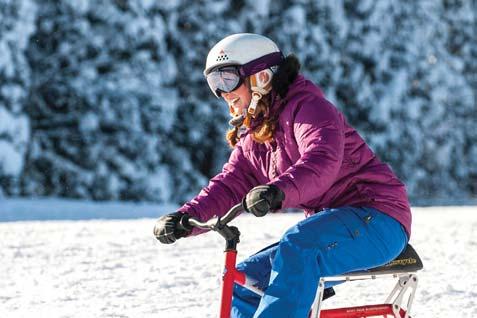 Adults & Children 12+ yrs PRIVATE PROGRAM Learn how to ride a K2 snow bike and explore the fun and exciting trails around Akakura under