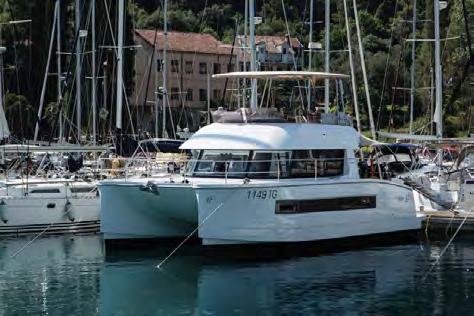 Sailing and motor catamarans There is a number of catamarans of the French shipyard Fountain Pajot in our