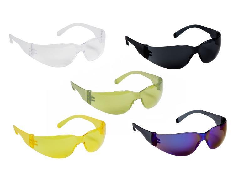 Weldsafe safety glasses Atlantic The Atlantic glasses are available in clear, smoke, amber, blue mirror and green.