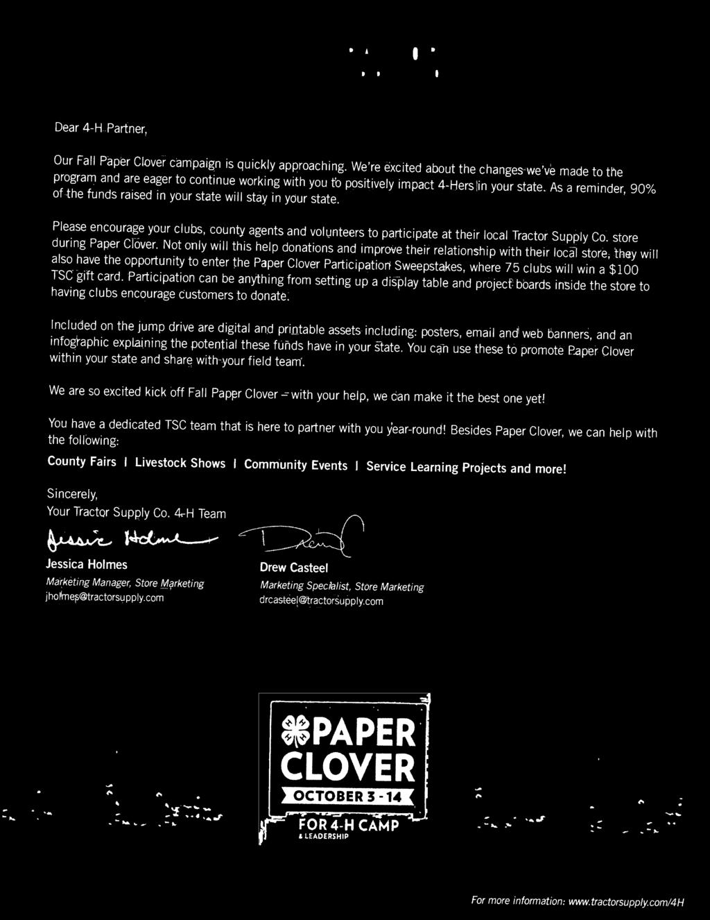 Not only will this help donations and improve their relationship with their local store, they will also have the opportunity to enter the Paper Clover Participation Sweepstakes, where 75 clubs will