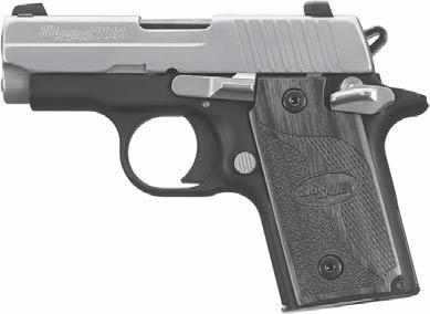 adjustable target sights, front cocking serrations and a 25-meter factory test target. Many variations available. Snap-on modular grips. From SIG SAUER, Inc. Price: From...$993.
