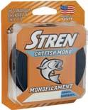 Stren Catfish Mono Filler Spools Clear/Blue Fluorescent S37987 1337109 SCFFS10-26 10lb 300yd S37988 1337110 SCFFS15-26 15lb 300yd S37989 1337111 SCFFS20-26 20lb 270yd S37990 1337112 SCFFS30-26 30lb