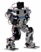 The National University of Singapore has a bipedal walking robot project underway shown in Figure 1(a). Their robot has 12 DOF and it is 1.2 meters tall. The joints are driven by DC motors [8].