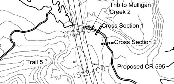 STREAM CROSSING FIELD DATA FORM Stream Name: KME Staff: Unnamed Tributary to Mulligan Creek 2 Route: CR 595 Crossing Number: 1 DS Sampling Date: 8/23/2010 Road Plan Station: 1513+27 T/R/S: T50 / R29