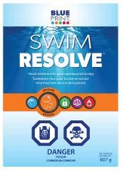 RESOLVE OXIDIZE Shock treatment for pool opening and closing Can be used with any sanitizing program (including bromine and salt chlorination) Cold water activated product Rapidly dissolves For