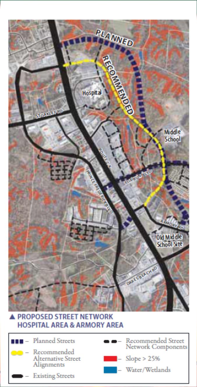 Within Town Centers Most trips are by personal vehicle Planned roads parallel to MD 2/4 Interest in